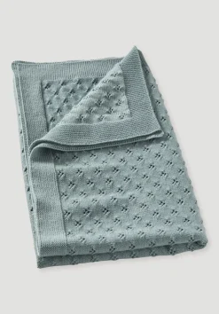 Baby Strickdecke aus reiner Bio-Merinowolle von hessnatur