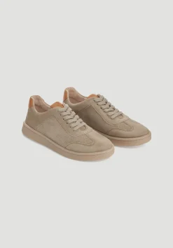 Baseball Sneaker aus chromfrei gegerbtem Leder von hessnatur