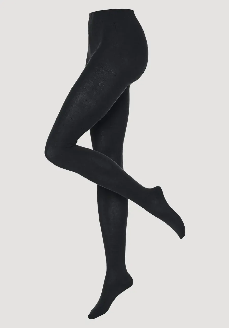 Blickdichte Strumpfhose aus Bio-Baumwolle von hessnatur