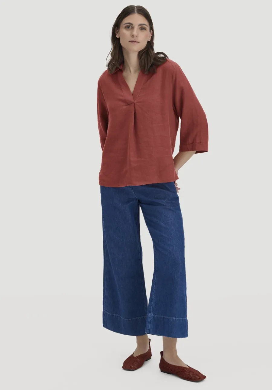 Bluse Relaxed aus reinem Leinen von hessnatur