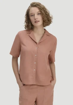 Bluse Relaxed aus TENCEL™ Lyocell mit Leinen von hessnatur