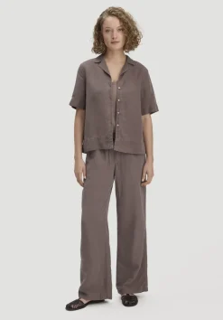 Bluse Relaxed aus TENCEL™ Lyocell mit Leinen von hessnatur