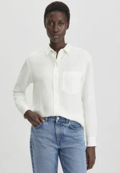 Bluse Relaxed aus weichem TENCEL™ Lyocell mit Leinen von hessnatur