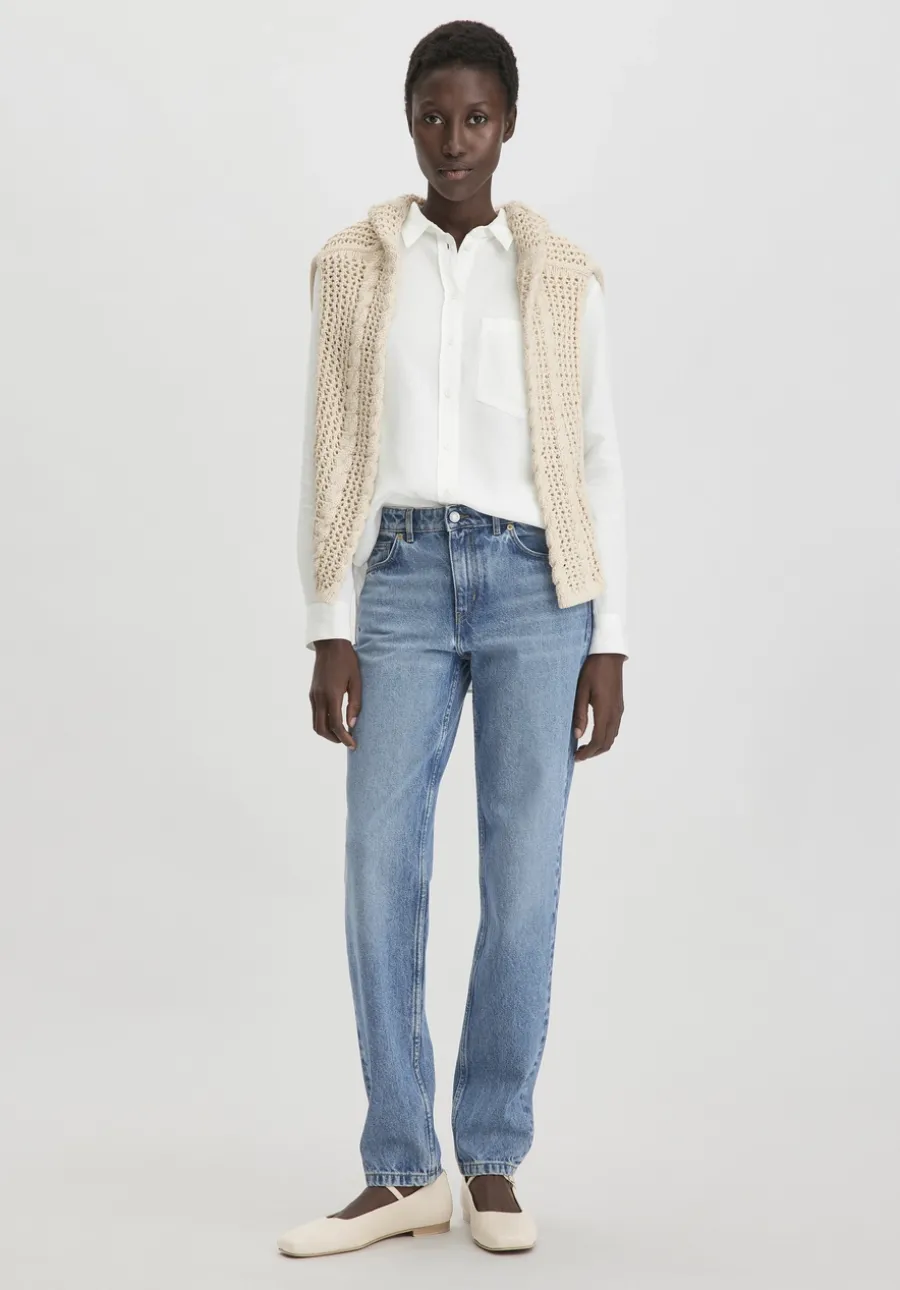 Bluse Relaxed aus weichem TENCEL™ Lyocell mit Leinen von hessnatur