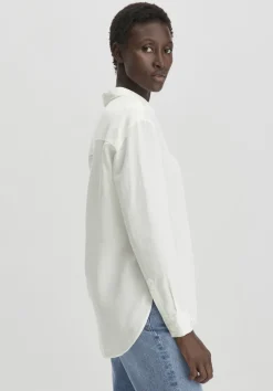 Bluse Relaxed aus weichem TENCEL™ Lyocell mit Leinen von hessnatur