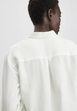 Bluse Relaxed aus weichem TENCEL™ Lyocell mit Leinen von hessnatur