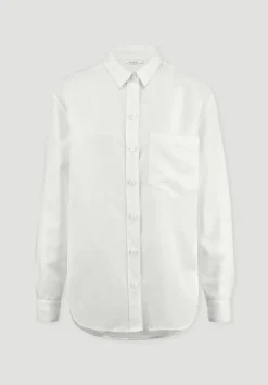 Bluse Relaxed aus weichem TENCEL™ Lyocell mit Leinen von hessnatur