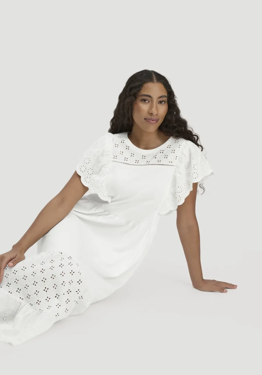 Bohemian Jersey Kleid Midi Relaxed aus reiner Bio-Baumwolle von hessnatur