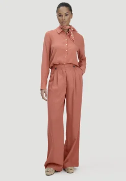 Bundfalten Hose Wide Leg aus TENCEL™ Lyocell von hessnatur