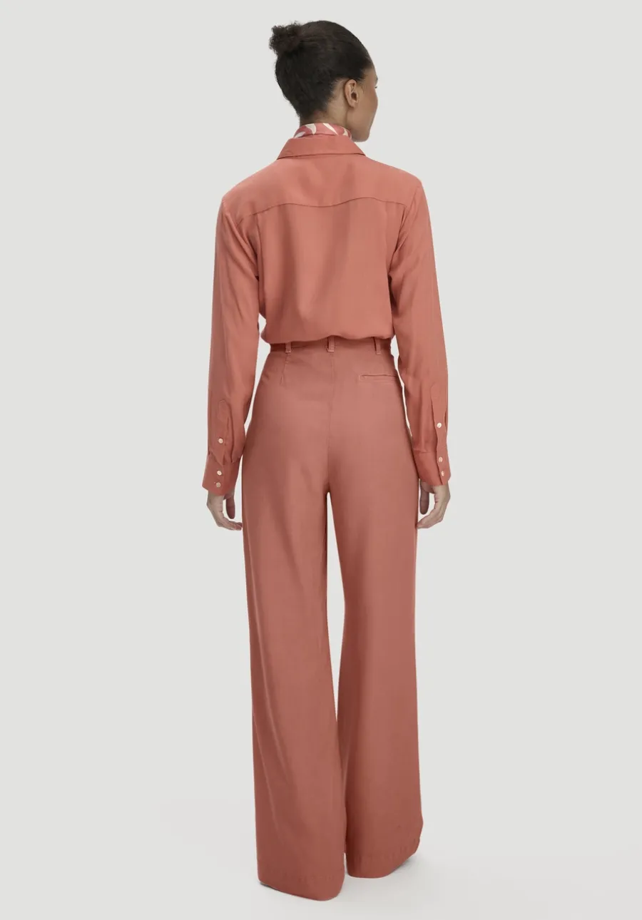 Bundfalten Hose Wide Leg aus TENCEL™ Lyocell von hessnatur