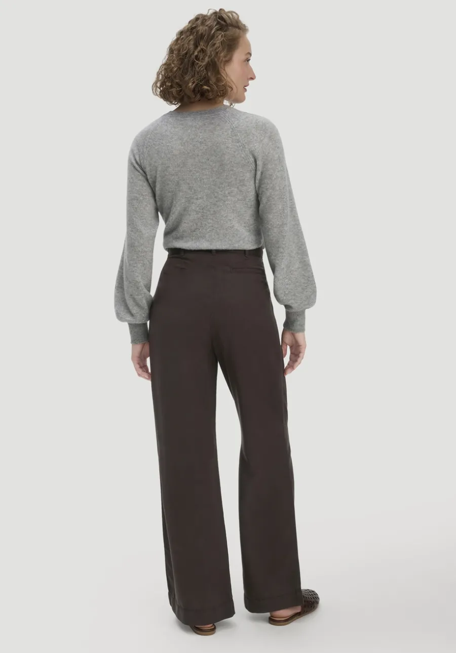 Bundfalten Hose Wide Leg aus TENCEL™ Lyocell von hessnatur