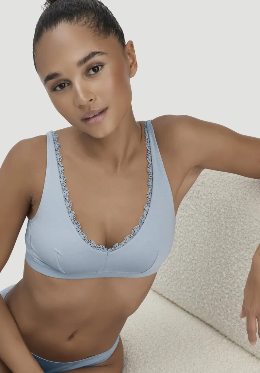 Bustier COTTON FEEL LACE aus Bio-Baumwolle von hessnatur
