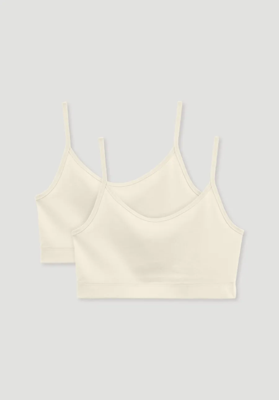 Bustier im 2er-Pack PURE COTTON aus reiner Bio-Baumwolle von hessnatur
