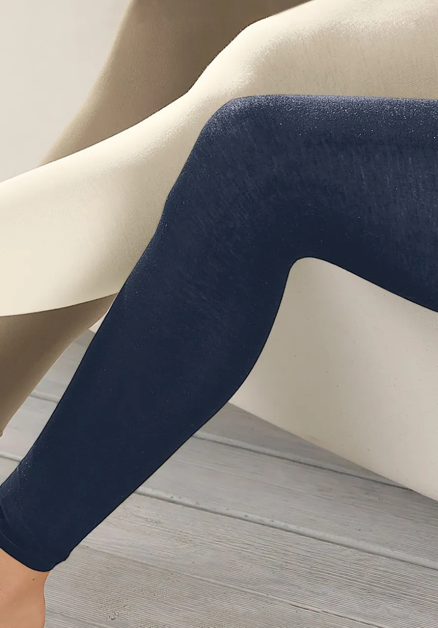 Feinstrumpf-Leggings aus Bio-Baumwolle von hessnatur