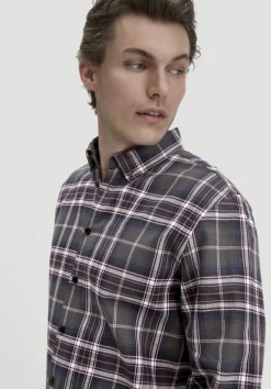 Flanell Karo Hemd Regular aus reiner Bio-Baumwolle von hessnatur