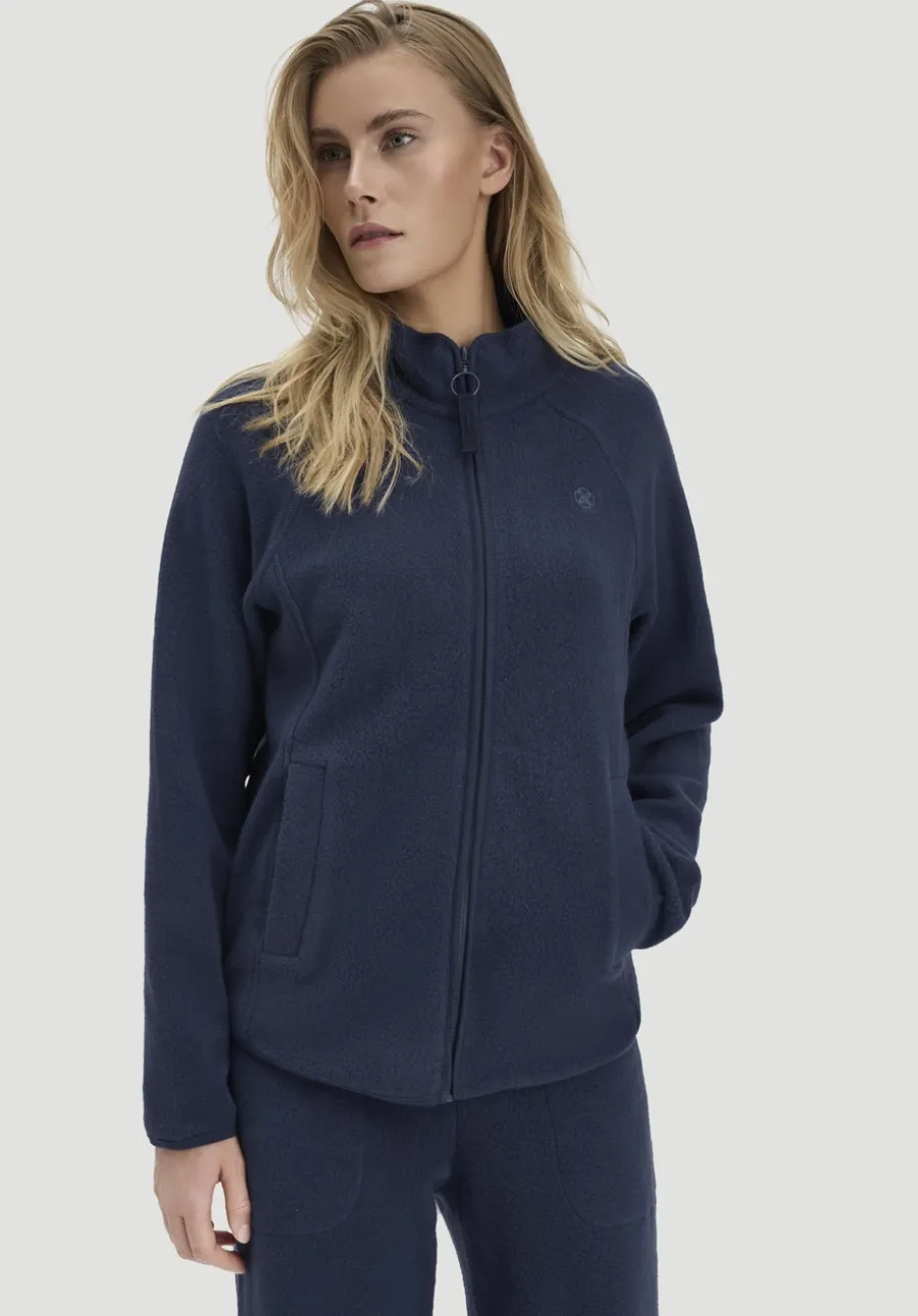 Fleece Jacke Relaxed ACTIVE LIGHT aus Bio-Baumwolle von hessnatur