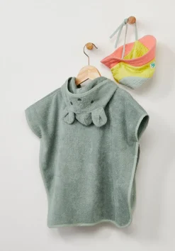 Frottee Poncho aus reiner Bio-Baumwolle von hessnatur