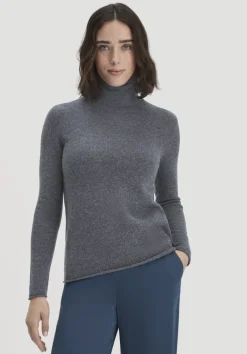 FTC × HESSNATUR Rollkragen Pullover Regular aus reinem Cashmere von hessnatur