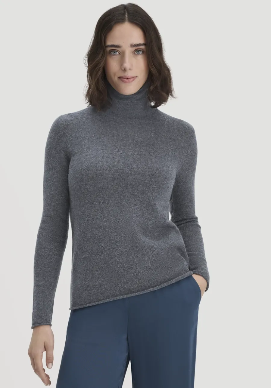 FTC × HESSNATUR Rollkragen Pullover Regular aus reinem Cashmere von hessnatur