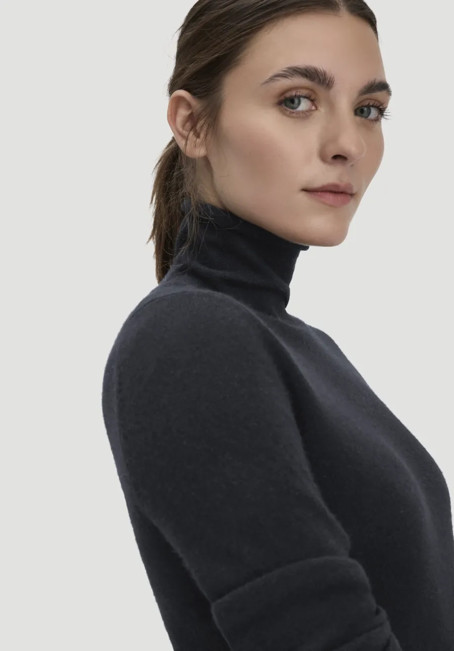 FTC × HESSNATUR Rollkragen Pullover Regular aus reinem Cashmere von hessnatur