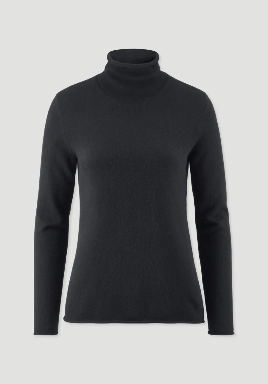 FTC × HESSNATUR Rollkragen Pullover Regular aus reinem Cashmere von hessnatur