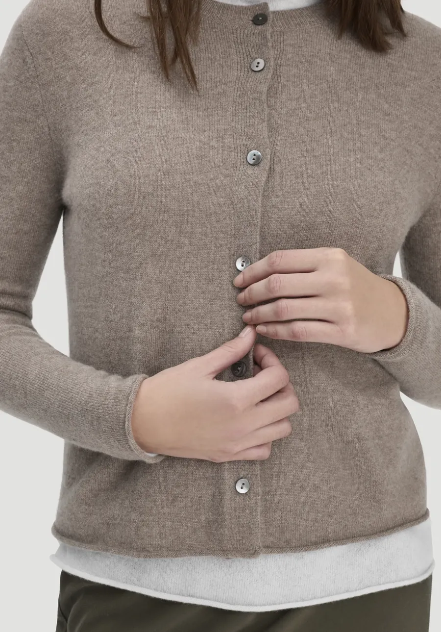 FTC × HESSNATUR Strick Jacke Regular aus reinem Cashmere von hessnatur