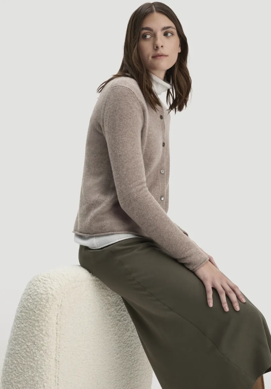 FTC × HESSNATUR Strick Jacke Regular aus reinem Cashmere von hessnatur