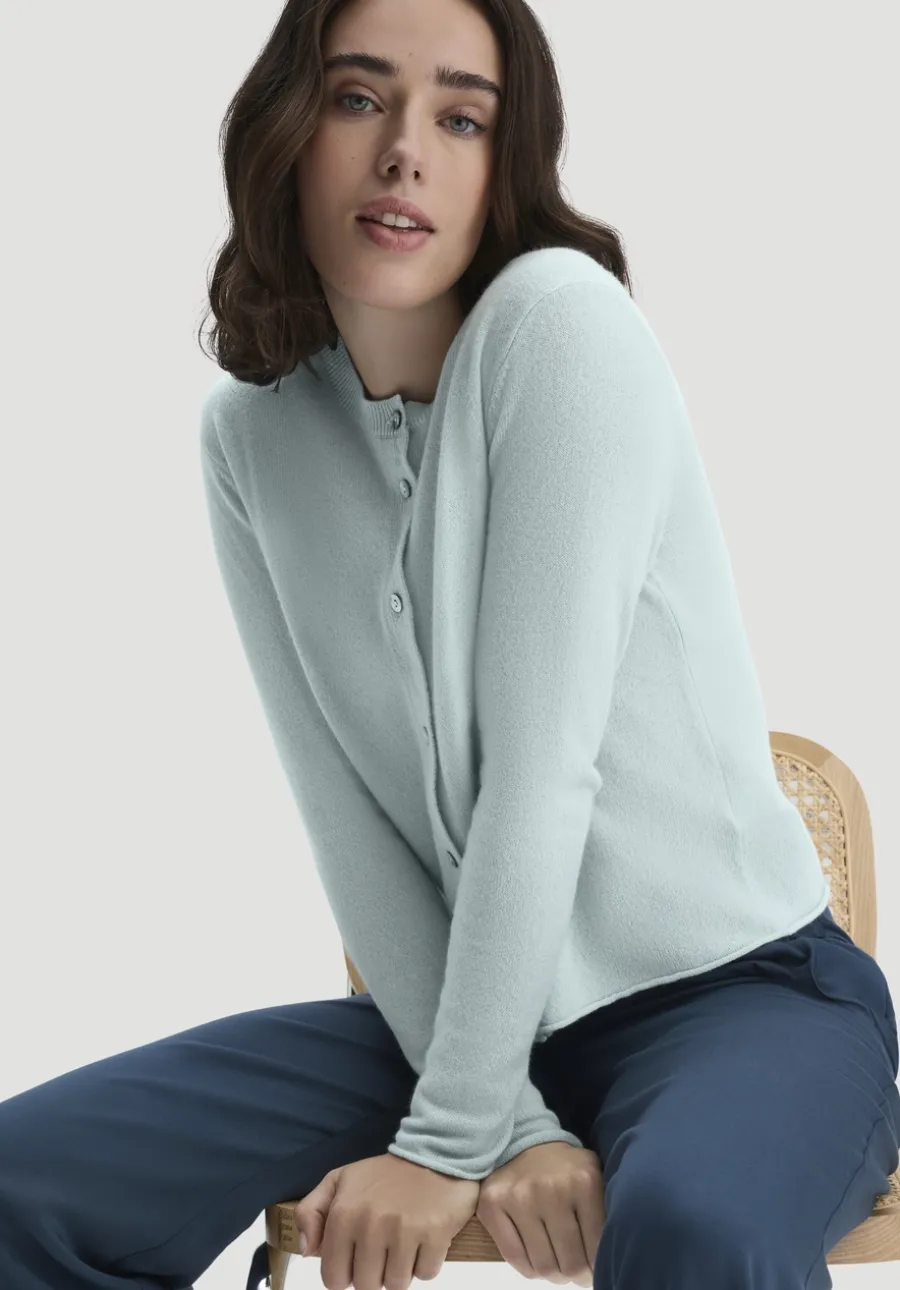 FTC × HESSNATUR Strick Jacke Regular aus reinem Cashmere von hessnatur