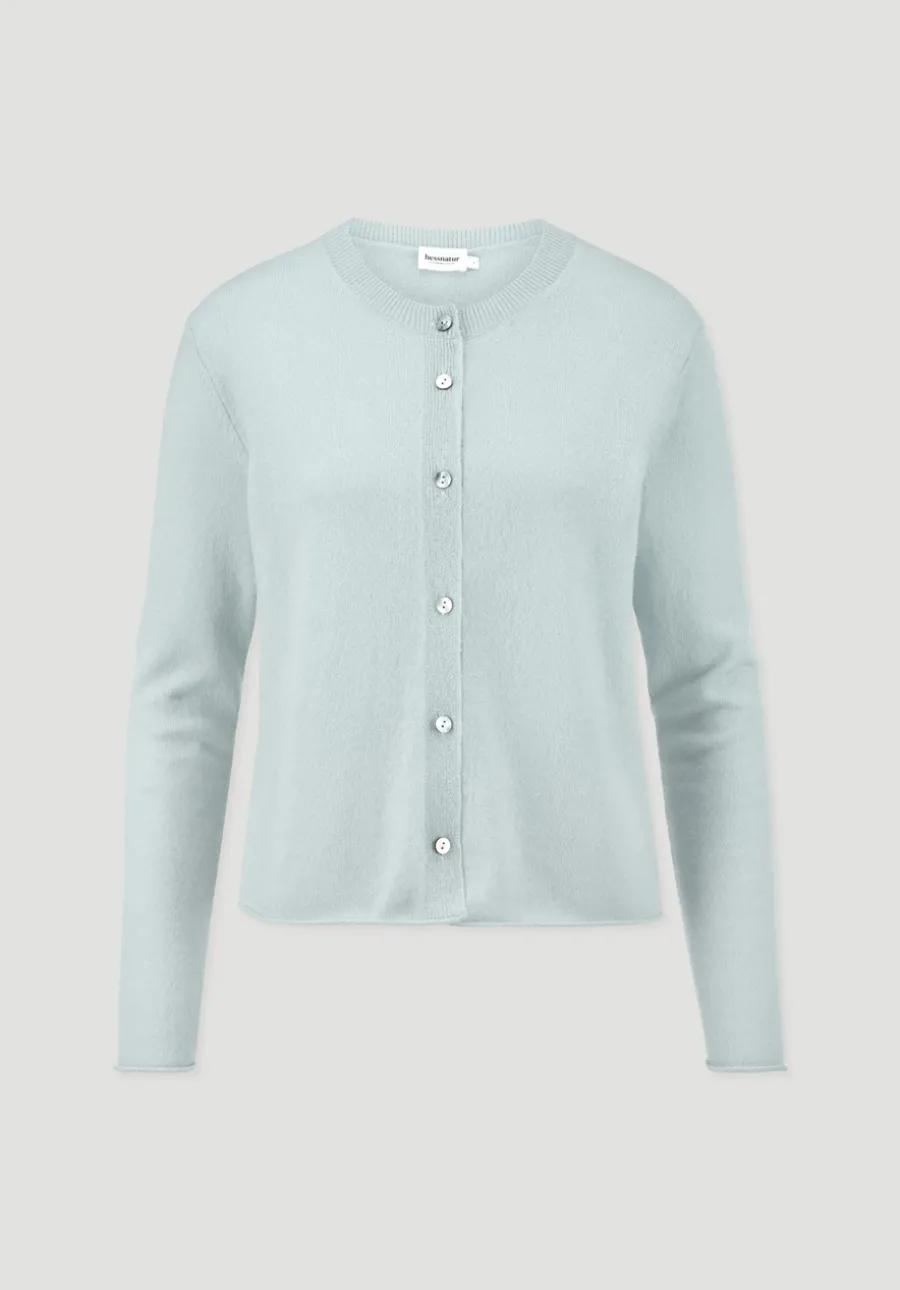 FTC × HESSNATUR Strick Jacke Regular aus reinem Cashmere von hessnatur