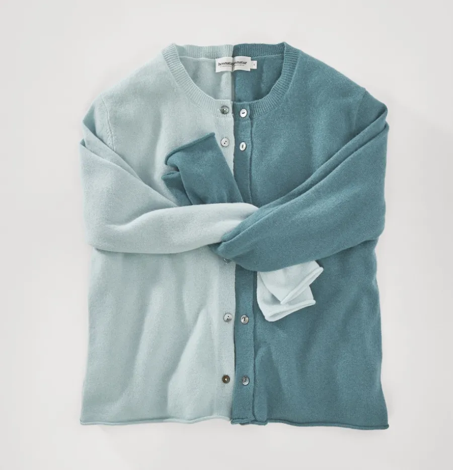 FTC × HESSNATUR Strick Jacke Regular aus reinem Cashmere von hessnatur