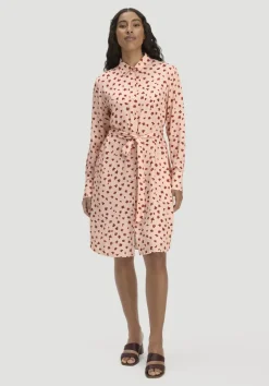 Gewebe Hemdblusenkleid Knielang aus reiner LENZING™ ECOVERO™ Viskose von hessnatur