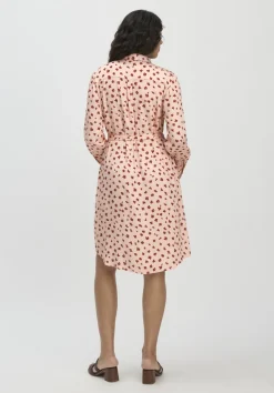 Gewebe Hemdblusenkleid Knielang aus reiner LENZING™ ECOVERO™ Viskose von hessnatur