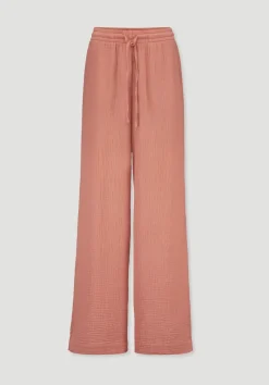 Gewebe Hose Wide Leg aus reiner Bio-Baumwolle von hessnatur