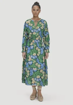 Gewebe Kleid Midi LIV LEE aus reiner Bio-Baumwolle von hessnatur