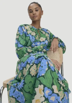 Gewebe Kleid Midi LIV LEE aus reiner Bio-Baumwolle von hessnatur