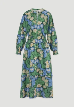 Gewebe Kleid Midi LIV LEE aus reiner Bio-Baumwolle von hessnatur