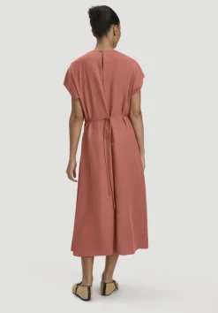 Gewebe Kleid mit Wickeloptik Midi aus reinem TENCEL™ Lyocell von hessnatur