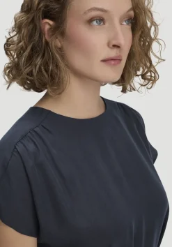 Gewebe Kleid mit Wickeloptik Midi aus reinem TENCEL™ Lyocell von hessnatur