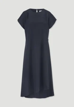 Gewebe Kleid mit Wickeloptik Midi aus reinem TENCEL™ Lyocell von hessnatur