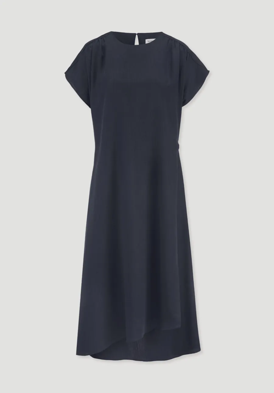 Gewebe Kleid mit Wickeloptik Midi aus reinem TENCEL™ Lyocell von hessnatur
