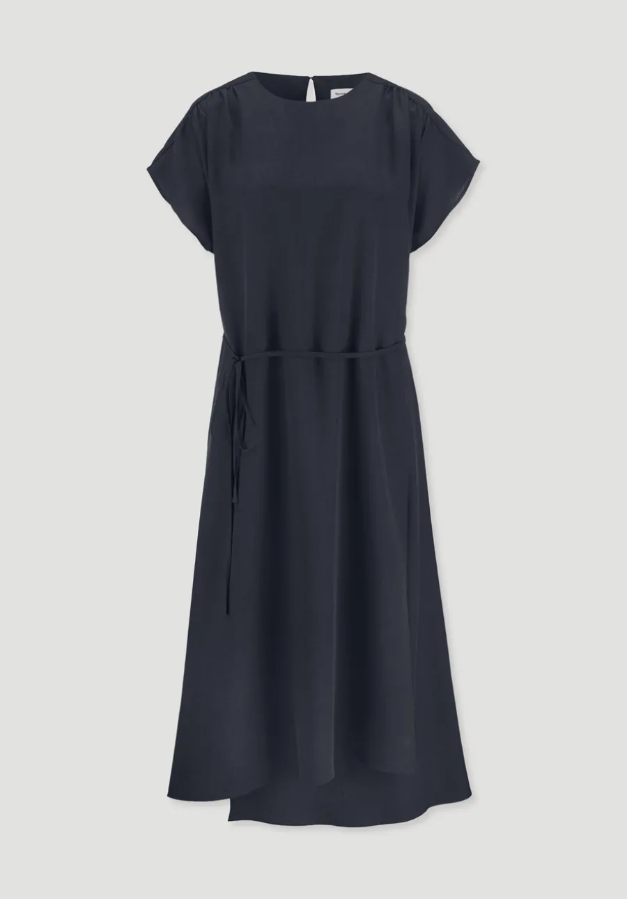 Gewebe Kleid mit Wickeloptik Midi aus reinem TENCEL™ Lyocell von hessnatur