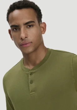 Heavy Jersey Henley Shirt Relaxed aus reiner Bio-Baumwolle von hessnatur