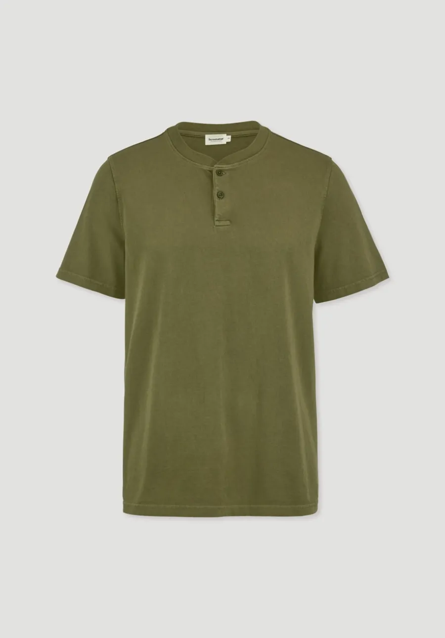 Heavy Jersey Henley Shirt Relaxed aus reiner Bio-Baumwolle von hessnatur