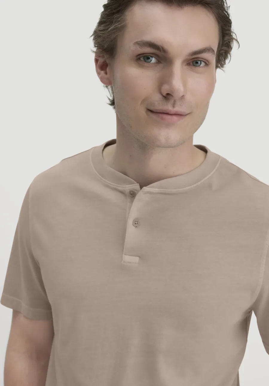 Heavy Jersey Henley Shirt Relaxed aus reiner Bio-Baumwolle von hessnatur