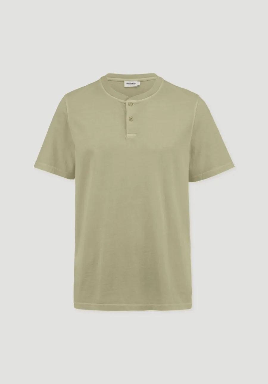 Heavy Jersey Henley Shirt Relaxed aus reiner Bio-Baumwolle von hessnatur