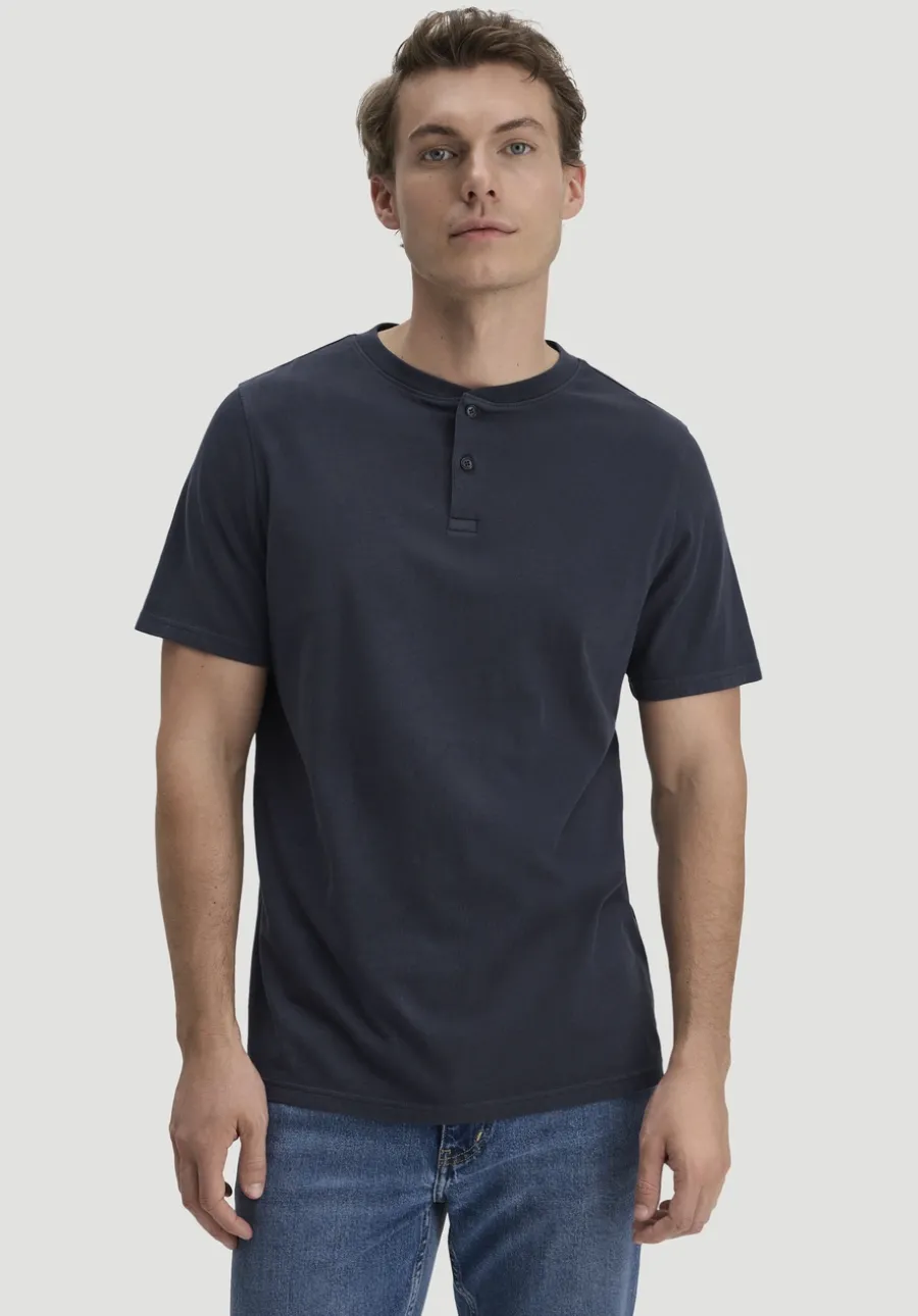 Heavy Jersey Henley Shirt Relaxed aus reiner Bio-Baumwolle von hessnatur
