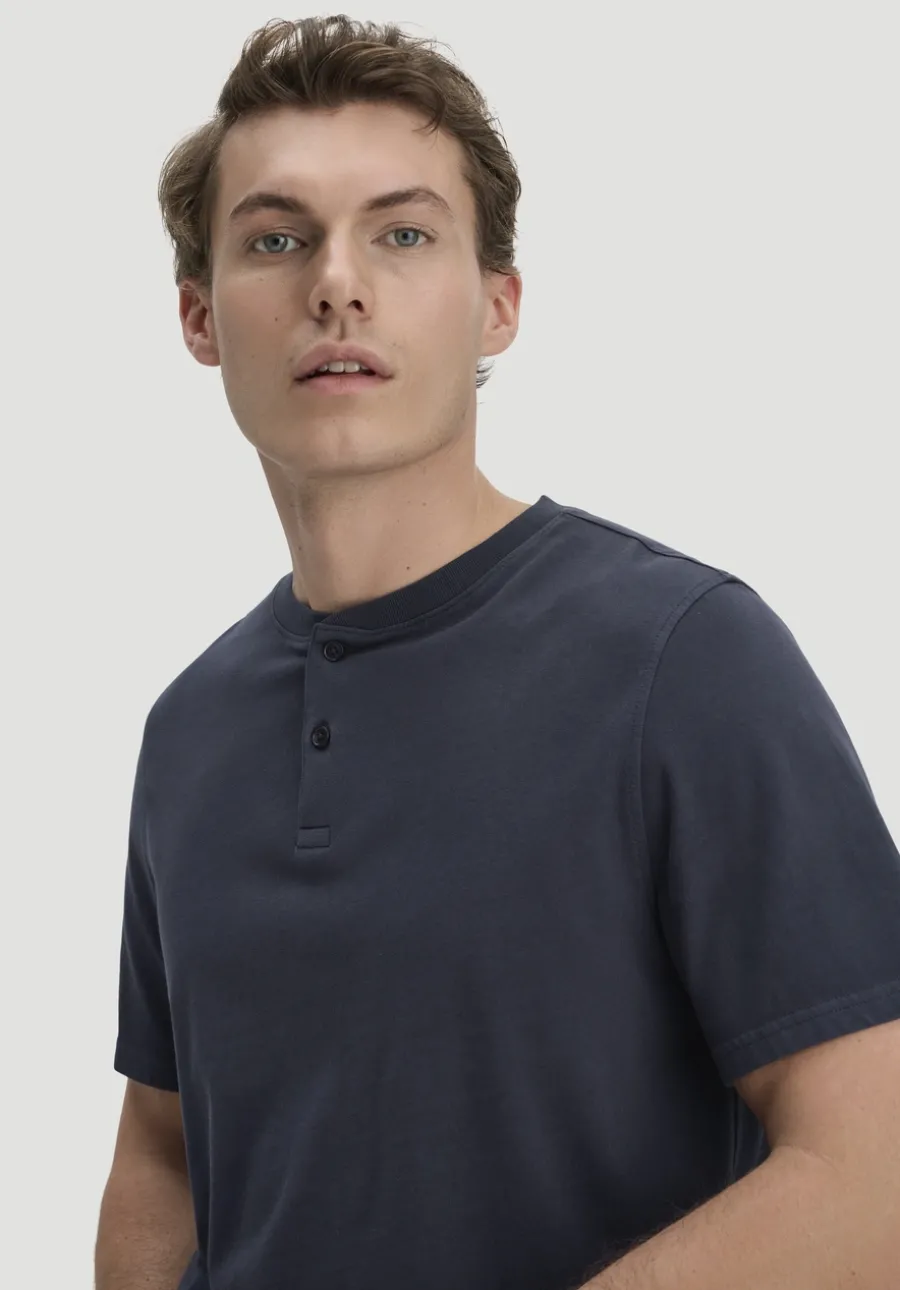 Heavy Jersey Henley Shirt Relaxed aus reiner Bio-Baumwolle von hessnatur
