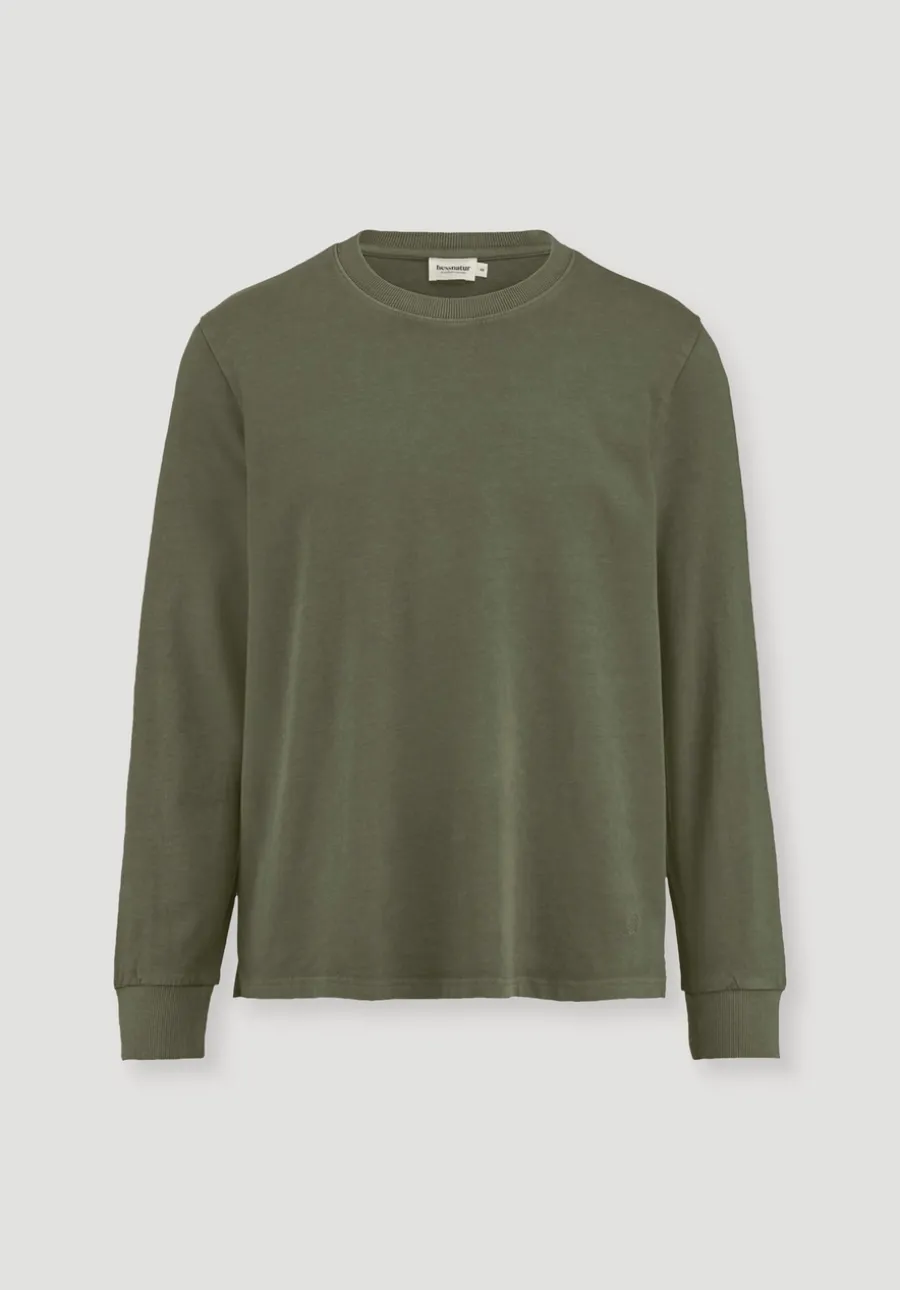 Heavy Jersey Longsleeve Relaxed aus reiner Bio-Baumwolle von hessnatur