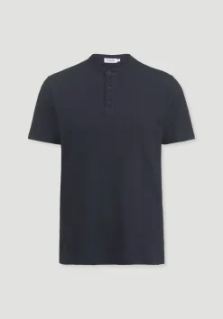 Henley T-Shirt Regular aus Leinen und Bio-Baumwolle von hessnatur