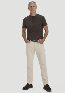 Henley T-Shirt Regular aus Leinen und Bio-Baumwolle von hessnatur